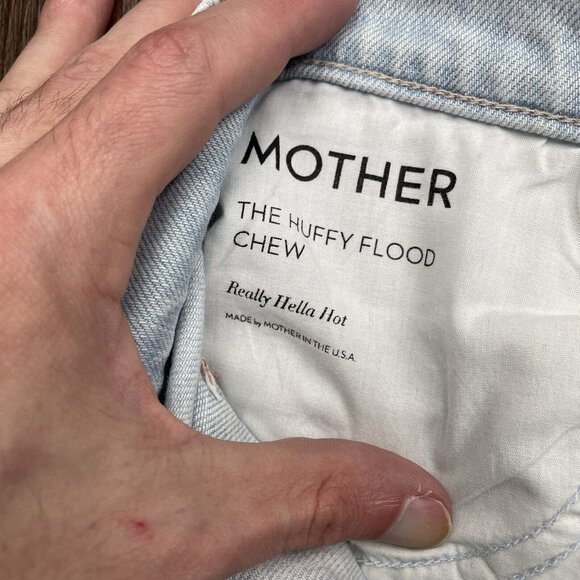 Mother Superior The Huffy Flood Chew Jeans Womens 25 Blue Really Hella Hot Denim - Picture 6 of 12